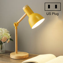 Load image into Gallery viewer, T1062 Dormitory Eye Protection Desk Lamp Bbedroom Bedside Wood Lamp