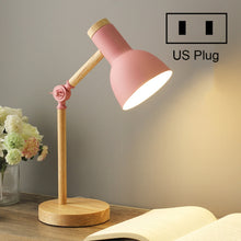 Load image into Gallery viewer, T1062 Dormitory Eye Protection Desk Lamp Bbedroom Bedside Wood Lamp