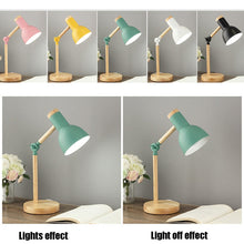 Load image into Gallery viewer, T1062 Dormitory Eye Protection Desk Lamp Bbedroom Bedside Wood Lamp