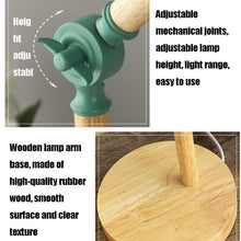 Load image into Gallery viewer, T1062 Dormitory Eye Protection Desk Lamp Bbedroom Bedside Wood Lamp