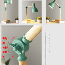 Load image into Gallery viewer, T1062 Dormitory Eye Protection Desk Lamp Bbedroom Bedside Wood Lamp