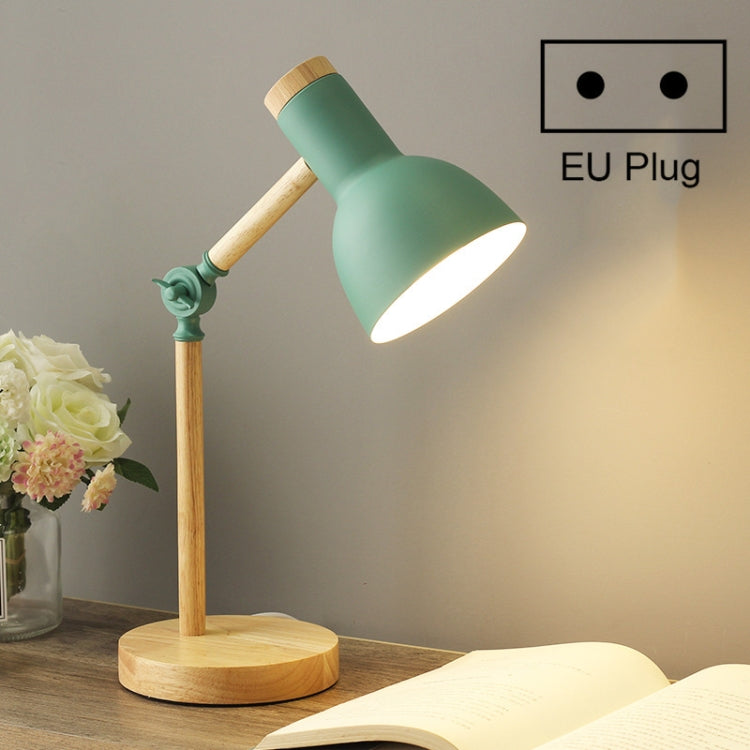 T1062 Dormitory Eye Protection Desk Lamp Bbedroom Bedside Wood Lamp