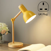 Load image into Gallery viewer, T1062 Dormitory Eye Protection Desk Lamp Bbedroom Bedside Wood Lamp