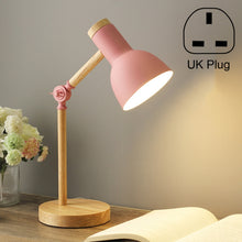 Load image into Gallery viewer, T1062 Dormitory Eye Protection Desk Lamp Bbedroom Bedside Wood Lamp