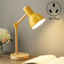 Load image into Gallery viewer, T1062 Dormitory Eye Protection Desk Lamp Bbedroom Bedside Wood Lamp