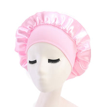 Load image into Gallery viewer, 2 PCS TJM-301 Night Cap With Wide Brim And Elasticity Headband Ladies Chemotherapy Cap Hair Care Hat, M 56-58cm
