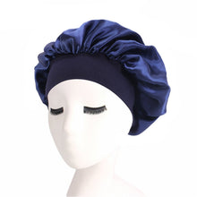 Load image into Gallery viewer, 2 PCS TJM-301 Night Cap With Wide Brim And Elasticity Headband Ladies Chemotherapy Cap Hair Care Hat, M 56-58cm