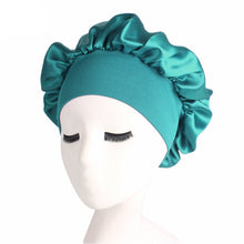 Load image into Gallery viewer, 2 PCS TJM-301 Night Cap With Wide Brim And Elasticity Headband Ladies Chemotherapy Cap Hair Care Hat, M 56-58cm