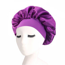 Load image into Gallery viewer, 2 PCS TJM-301 Night Cap With Wide Brim And Elasticity Headband Ladies Chemotherapy Cap Hair Care Hat, M 56-58cm