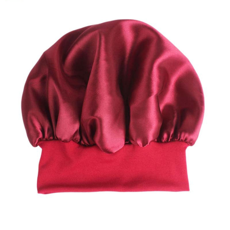 2 PCS TJM-301 Night Cap With Wide Brim And Elasticity Headband Ladies Chemotherapy Cap Hair Care Hat, M 56-58cm