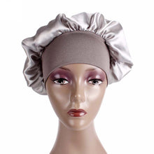 Load image into Gallery viewer, 2 PCS TJM-301 Night Cap With Wide Brim And Elasticity Headband Ladies Chemotherapy Cap Hair Care Hat, M 56-58cm