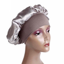 Load image into Gallery viewer, 2 PCS TJM-301 Night Cap With Wide Brim And Elasticity Headband Ladies Chemotherapy Cap Hair Care Hat, M 56-58cm
