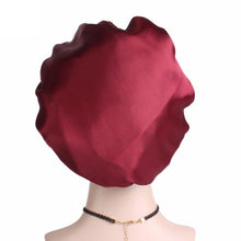 Load image into Gallery viewer, 2 PCS TJM-301 Night Cap With Wide Brim And Elasticity Headband Ladies Chemotherapy Cap Hair Care Hat, M 56-58cm