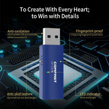 Load image into Gallery viewer, COMFAST CF-727B 1300Mbps Dual Frequency Gigabit USB Desktop Transmitter Receiver Portable Bluetooth V4.2 + WiFi Wireless Network Card