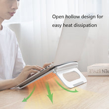 Load image into Gallery viewer, D1601 Laptop Support Folding Heightening Lifting Plate Cooling Bracket, White, Black, Pink
