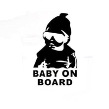 Load image into Gallery viewer, 20pcs 14*9CM BABY ON BOARD Cool Rear Reflective Sunglasses Child Car Stickers Warning Decals, BABY ON BOARD