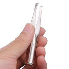 Load image into Gallery viewer, 3 PCS Eyebrow Tweezer With LED Light Make Up Tool Eyes Eyelashes Hair Removal Makeup Tools Beauty Accessories