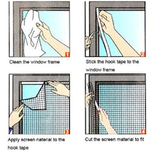Load image into Gallery viewer, DIY Fly Mosquito Bug Mesh Window Screen Self-adhesive Anti-mosquito Net, Window Screen 13X15cm, Window Screen 10X12CM, Window Screen 15X20CM