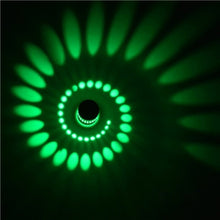 Load image into Gallery viewer, 3W Modern Interior Creative Spiral Round Wall Lamp for Club, KTV, Corridor, Aisle, Background Wall Decoration Lamp, Recessed In, Wall Mounted