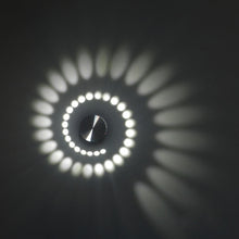 Load image into Gallery viewer, 3W Modern Interior Creative Spiral Round Wall Lamp for Club, KTV, Corridor, Aisle, Background Wall Decoration Lamp, Recessed In, Wall Mounted