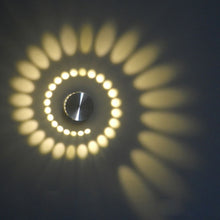 Load image into Gallery viewer, 3W Modern Interior Creative Spiral Round Wall Lamp for Club, KTV, Corridor, Aisle, Background Wall Decoration Lamp, Recessed In, Wall Mounted