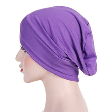 Load image into Gallery viewer, Modal Stretch Cloth Forehead Cross Headscarf Cap Chemotherapy Cap