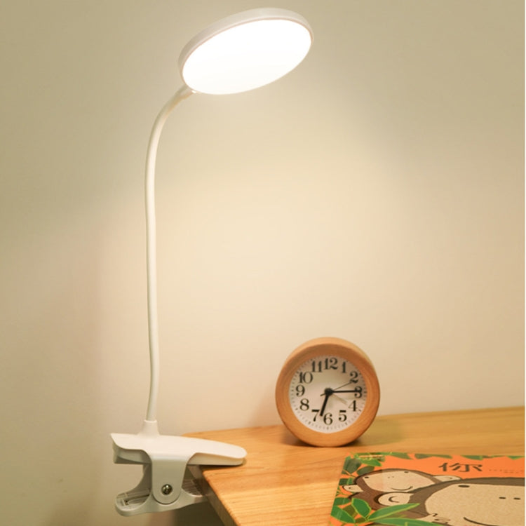 Charging 800mAh Single Color Temperature Three-level Adjustment LED Clip Desk Lamp USB Eye Protection Bedside Lamp