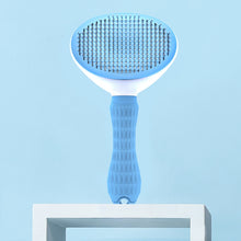 Load image into Gallery viewer, Stainless Steel Needle Automatic Cleaning Pet Hair Removal Dog Brush Pet Comb, Blue Thick Needle, Blue Fine Needle, Pink Thick Needle, Pink Fine Needle, Gray Thick Needle, Gray Fine Needle