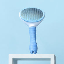 Load image into Gallery viewer, Stainless Steel Needle Automatic Cleaning Pet Hair Removal Dog Brush Pet Comb, Blue Thick Needle, Blue Fine Needle, Pink Thick Needle, Pink Fine Needle, Gray Thick Needle, Gray Fine Needle