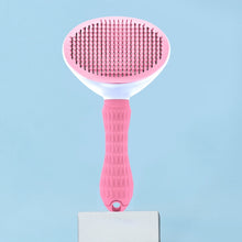Load image into Gallery viewer, Stainless Steel Needle Automatic Cleaning Pet Hair Removal Dog Brush Pet Comb, Blue Thick Needle, Blue Fine Needle, Pink Thick Needle, Pink Fine Needle, Gray Thick Needle, Gray Fine Needle