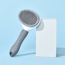 Load image into Gallery viewer, Stainless Steel Needle Automatic Cleaning Pet Hair Removal Dog Brush Pet Comb, Blue Thick Needle, Blue Fine Needle, Pink Thick Needle, Pink Fine Needle, Gray Thick Needle, Gray Fine Needle