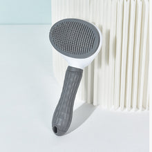 Load image into Gallery viewer, Stainless Steel Needle Automatic Cleaning Pet Hair Removal Dog Brush Pet Comb, Blue Thick Needle, Blue Fine Needle, Pink Thick Needle, Pink Fine Needle, Gray Thick Needle, Gray Fine Needle
