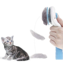 Load image into Gallery viewer, Stainless Steel Needle Automatic Cleaning Pet Hair Removal Dog Brush Pet Comb, Blue Thick Needle, Blue Fine Needle, Pink Thick Needle, Pink Fine Needle, Gray Thick Needle, Gray Fine Needle