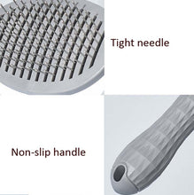 Load image into Gallery viewer, Stainless Steel Needle Automatic Cleaning Pet Hair Removal Dog Brush Pet Comb, Blue Thick Needle, Blue Fine Needle, Pink Thick Needle, Pink Fine Needle, Gray Thick Needle, Gray Fine Needle