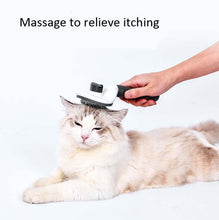 Load image into Gallery viewer, Stainless Steel Needle Automatic Cleaning Pet Hair Removal Dog Brush Pet Comb, Blue Thick Needle, Blue Fine Needle, Pink Thick Needle, Pink Fine Needle, Gray Thick Needle, Gray Fine Needle