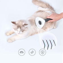 Load image into Gallery viewer, Stainless Steel Needle Automatic Cleaning Pet Hair Removal Dog Brush Pet Comb, Blue Thick Needle, Blue Fine Needle, Pink Thick Needle, Pink Fine Needle, Gray Thick Needle, Gray Fine Needle