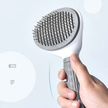 Load image into Gallery viewer, Stainless Steel Needle Automatic Cleaning Pet Hair Removal Dog Brush Pet Comb, Blue Thick Needle, Blue Fine Needle, Pink Thick Needle, Pink Fine Needle, Gray Thick Needle, Gray Fine Needle