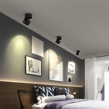 Load image into Gallery viewer, 360 Degrees Rotatable Foldable COB LED Background Spot Light Surface Mounted Ceiling Lamp, 5W Warm White, 5W White, 7W Warm White, 7W White, 10W Warm White, 10W White, 12W Warm White, 12W White, 3W  Warm White, 3W  White