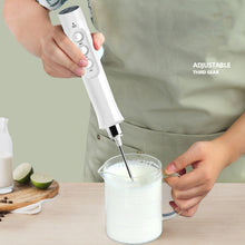 Load image into Gallery viewer, Whisk Household Electric Baking Mini Wireless Hand-Held Charging Stirrer Milk Frother, White, Black