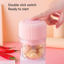 Load image into Gallery viewer, Household Vegetable Cutting Electric USB Garlic Masher Baby Mini Cooking Machine Baby Food Supplement Machine, 100ml, 250ml, 100ml + 250ml