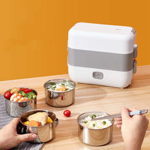 Load image into Gallery viewer, Lunch Box With Electric Heating And Heat Preservation Can Be Plugged In Barrel Office Worker Rice Cooker, UK Plug Double-gut, EU Plug Double-gut, US Plug Double-gut, UK Plug Four Gallbladder, EU Plug Four Gallbladder, US Plug Four Gallbladder