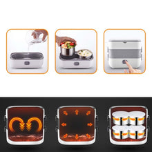 Load image into Gallery viewer, Lunch Box With Electric Heating And Heat Preservation Can Be Plugged In Barrel Office Worker Rice Cooker, UK Plug Double-gut, EU Plug Double-gut, US Plug Double-gut, UK Plug Four Gallbladder, EU Plug Four Gallbladder, US Plug Four Gallbladder