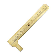 Load image into Gallery viewer, Brass Retro Drawing Ruler Measuring Tools, 0-10cm Isosceles Triangle Ruler, 0-10cm Right Angle Triangle Ruler, 0-15cm Wave Ruler, 0-15cm Ruler, 0-18cm Ruler, 0-120mm Caliper Single Scale, 0-180 Degree Protractor, 0-120mm Caliper Double Scale
