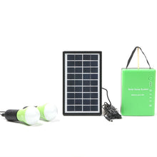 Load image into Gallery viewer, 3W Solar Small System Household Multifunctional Portable Emergency Light, Yellow, Green, Red