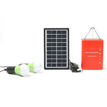 Load image into Gallery viewer, 3W Solar Small System Household Multifunctional Portable Emergency Light, Yellow, Green, Red
