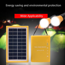 Load image into Gallery viewer, 3W Solar Small System Household Multifunctional Portable Emergency Light, Yellow, Green, Red