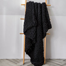 Load image into Gallery viewer, Handmade Thick Wool Knitted Blanket Sofa Chenille Stick Knitted Blanket, 80 x 100 CM, 130 x 160 CM