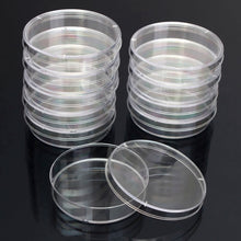 Load image into Gallery viewer, 10 PCS Polystyrene Sterile Petri Dishes Bacteria Dish Laboratory Medical Biological Scientific Lab Supplies, 55mm, 60mm, 70mm, 90mm, 100mm, 150mm