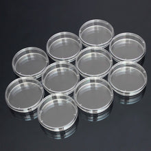 Load image into Gallery viewer, 10 PCS Polystyrene Sterile Petri Dishes Bacteria Dish Laboratory Medical Biological Scientific Lab Supplies, 55mm, 60mm, 70mm, 90mm, 100mm, 150mm