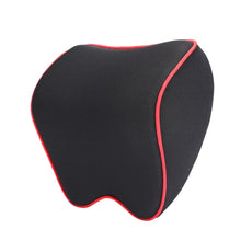 Load image into Gallery viewer, Car Headrest Pillow Neck Pillow Car Memory Foam Cervical Pillow Interior Supplies, Memory Foam Pillow(Black Red Edge), Memory Foam Pillow(Black Brown Edge), Memory Foam Pillow(Black White Edges), Memory Foam Pillow(Beige), Memory Foam Pillow(Light Brow...